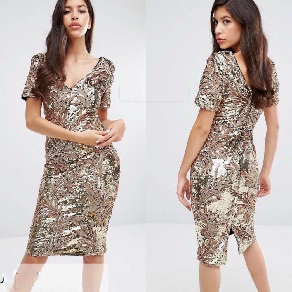 Club L London Sequined Dress NWT